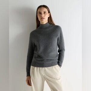 Fabiana Filippi 100% Wool Knit Sweater | Gray | Luxury Italian |Old Money